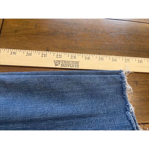 Madewell 9" Mid-Rise Skinny Jeans Size 28 Distressed Raw Hem - Picture 13 of 13